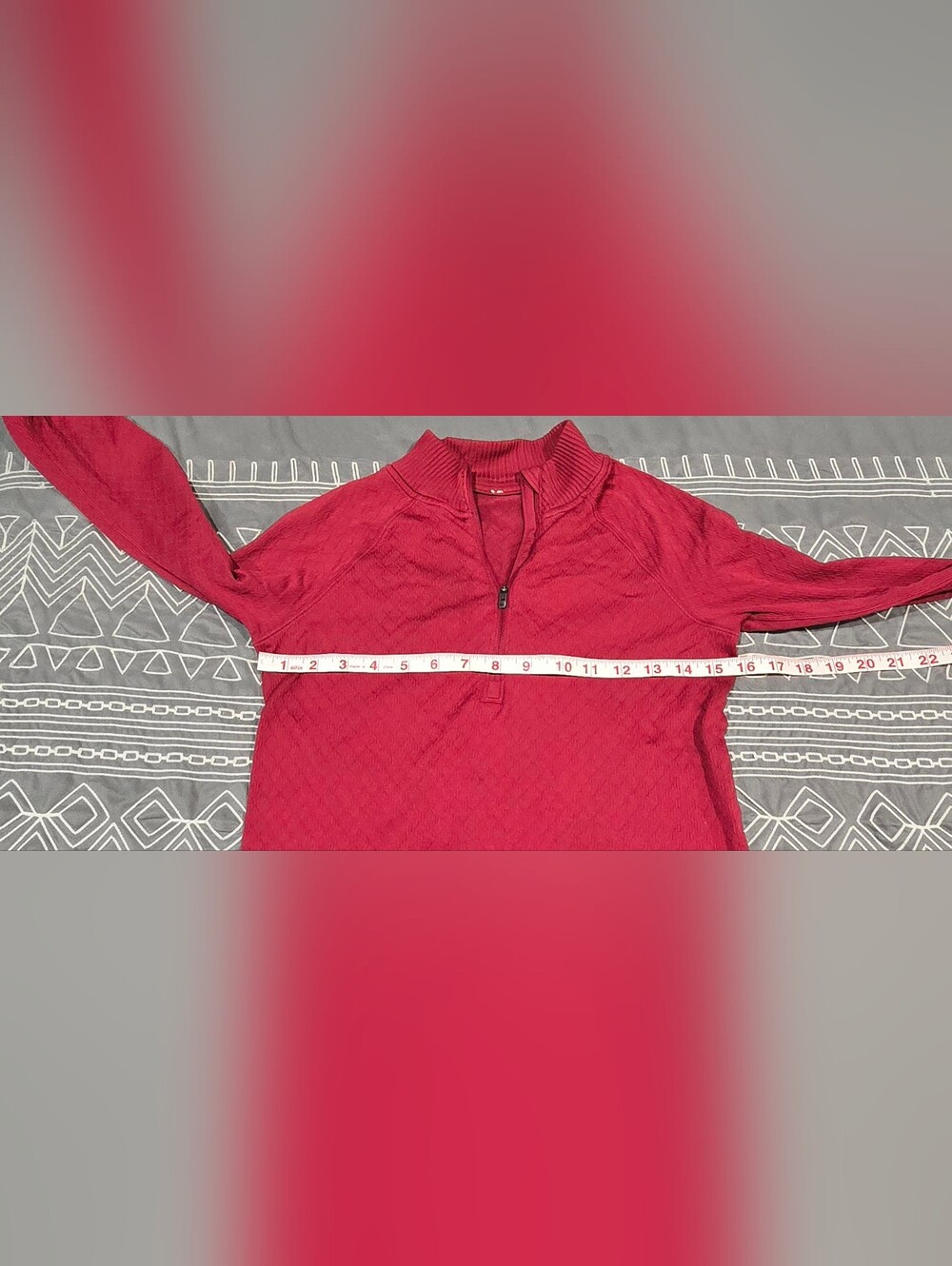 Lululemon Rest Less 1/2 Zip In Star Ruby - Picture 3 of 7